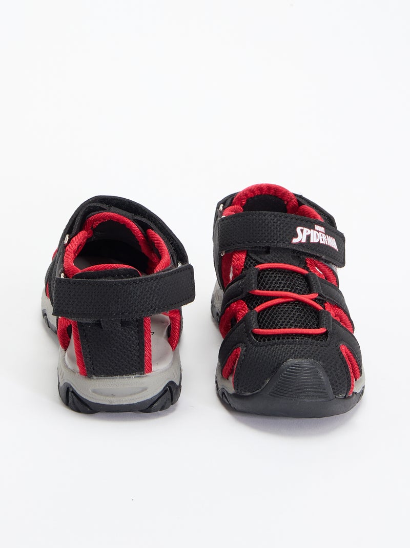 Semi-open sandalen 'Spiderman' Zwart - Kiabi