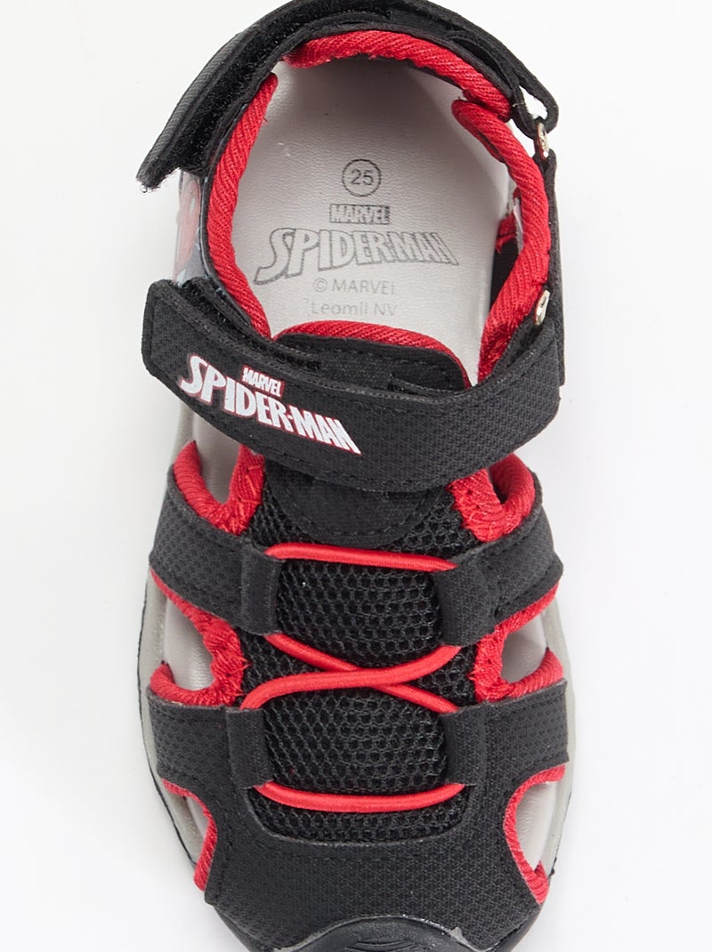 Semi-open sandalen 'Spiderman' Zwart - Kiabi