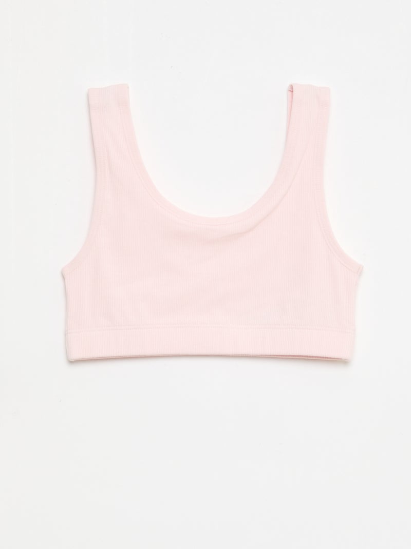 Set beha's van ribtricot Grijs - Kiabi