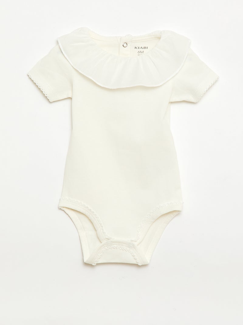 Set bodies met claudinekraag - 2 stuks Rose - Kiabi
