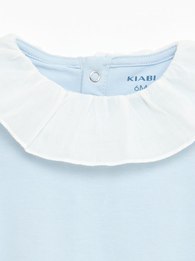 Set bodies met claudinekraag - 2 stuks Wit - Kiabi