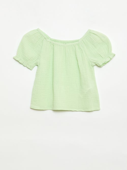 Set effen blouse + short - 2-delig - Kiabi