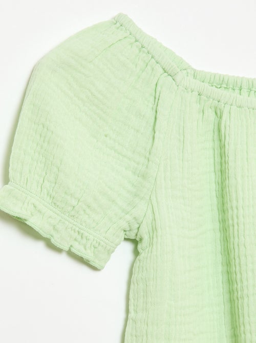 Set effen blouse + short - 2-delig - Kiabi