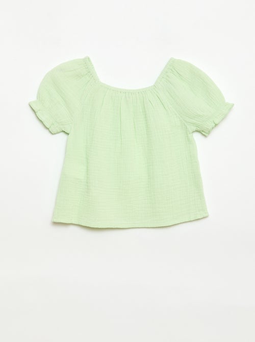 Set effen blouse + short - 2-delig - Kiabi