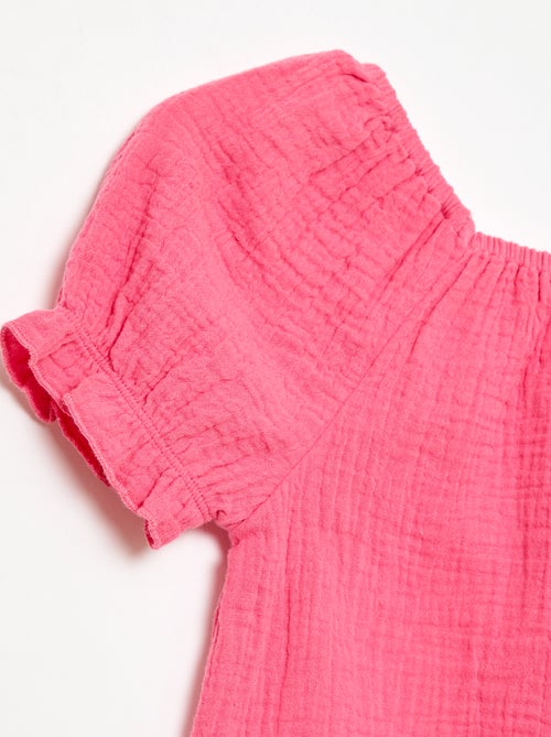 Set effen blouse + short - 2-delig - Kiabi