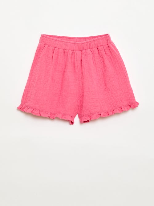 Set effen blouse + short - 2-delig - Kiabi