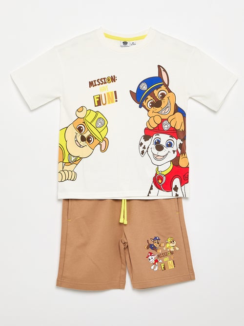 Set korte broek + T-shirt 'Paw Patrol' - Kiabi
