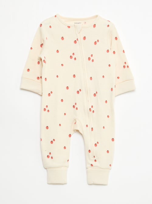 Set meegroei-body + pyjama van ribtricot - Kiabi