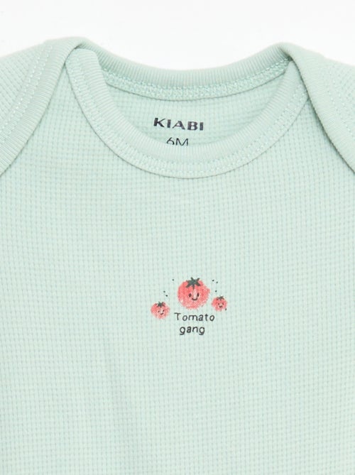 Set meegroei-body + pyjama van ribtricot - Kiabi
