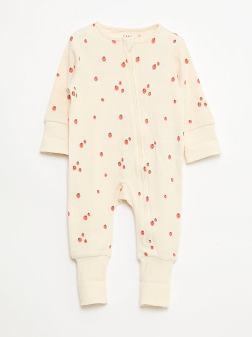 Set meegroei-body + pyjama van ribtricot - Kiabi