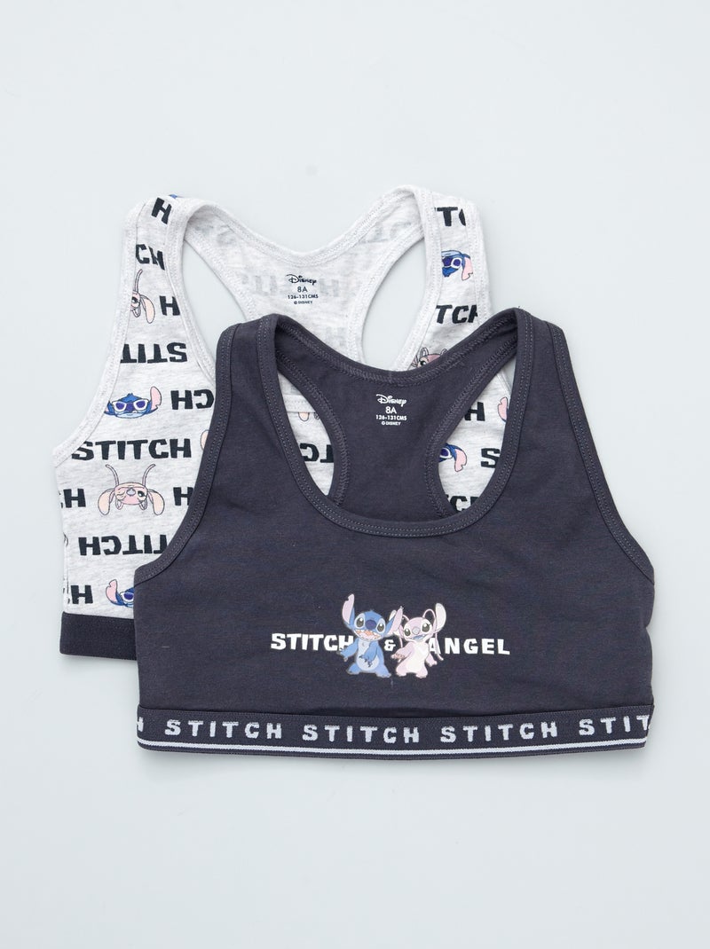 Set met 2 behatops 'Lilo & Stitch' GRIJS - Kiabi