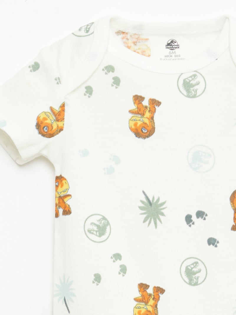 Set met 2 bodies 'Jurassic World' Groen - Kiabi