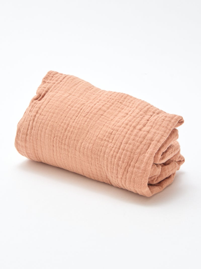 Set met 2 hoeslakens van zacht katoen Rose - Kiabi