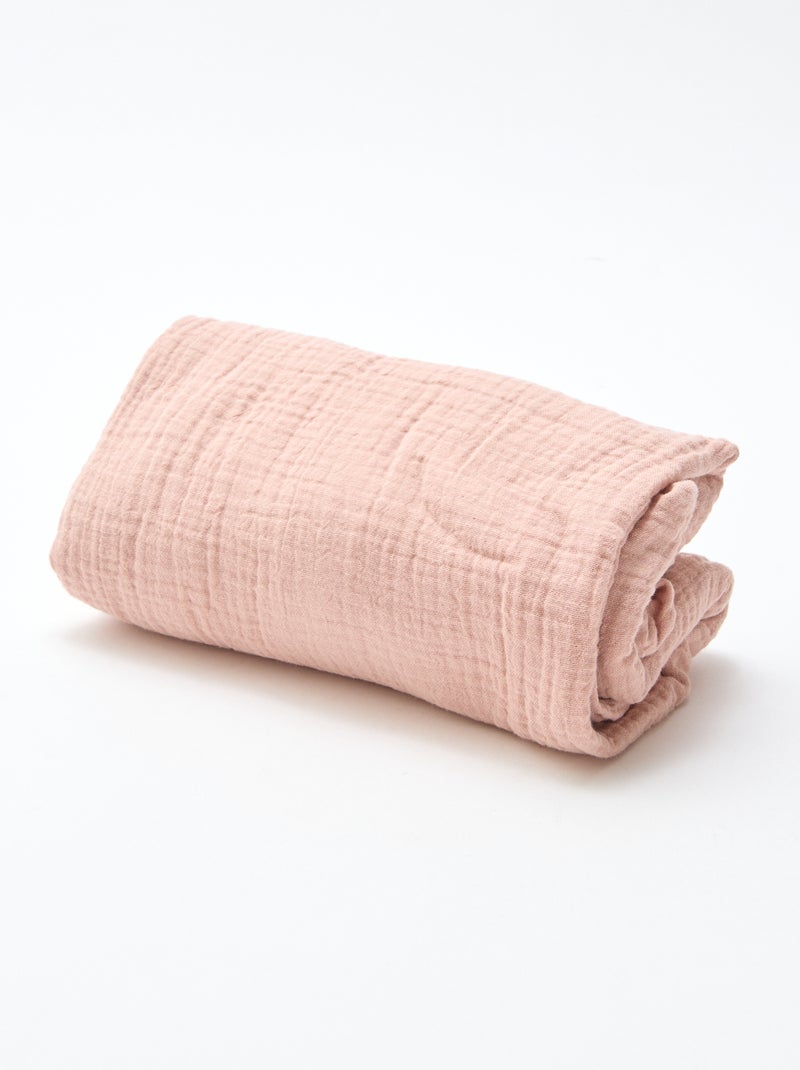 Set met 2 hoeslakens van zacht katoen Rose - Kiabi