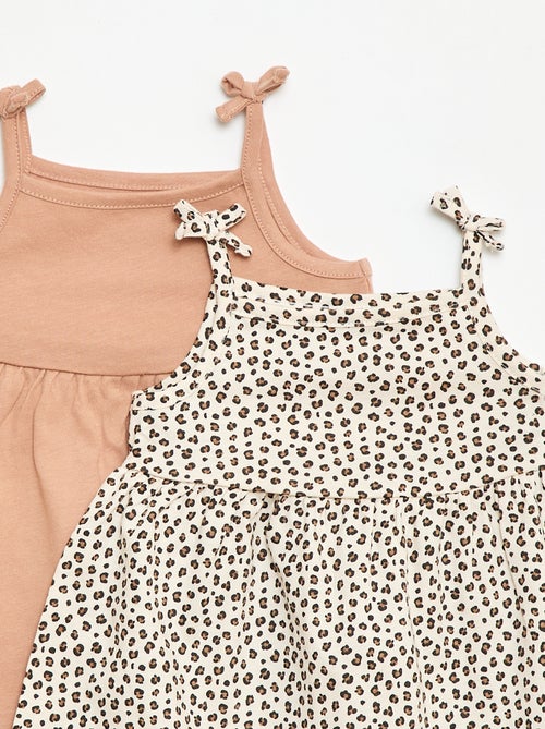 Set met 2 jurken met spaghettibandjes - Kiabi