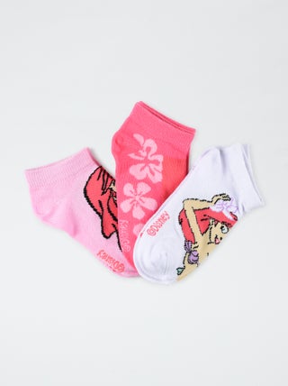Set met 3 paar lage sokken 'Ariel'
