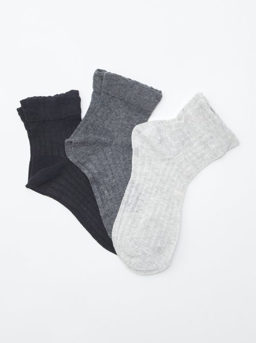 Set met 3 paar lage sokken - Kiabi