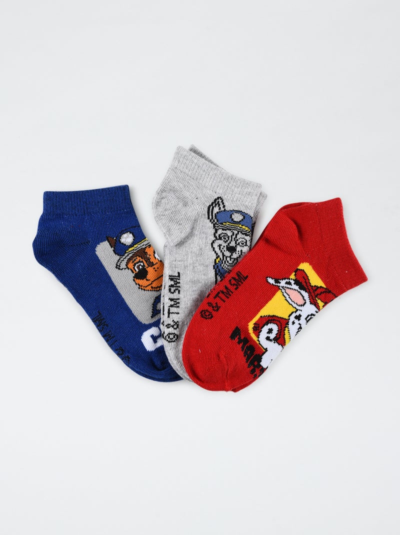 Set met 3 paar lage sokken 'PAW Patrol' ROOD - Kiabi