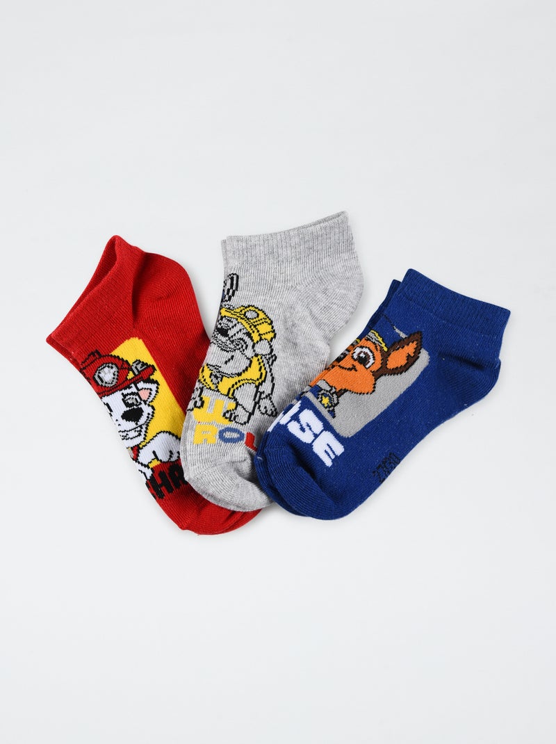 Set met 3 paar lage sokken 'PAW Patrol' ROOD - Kiabi