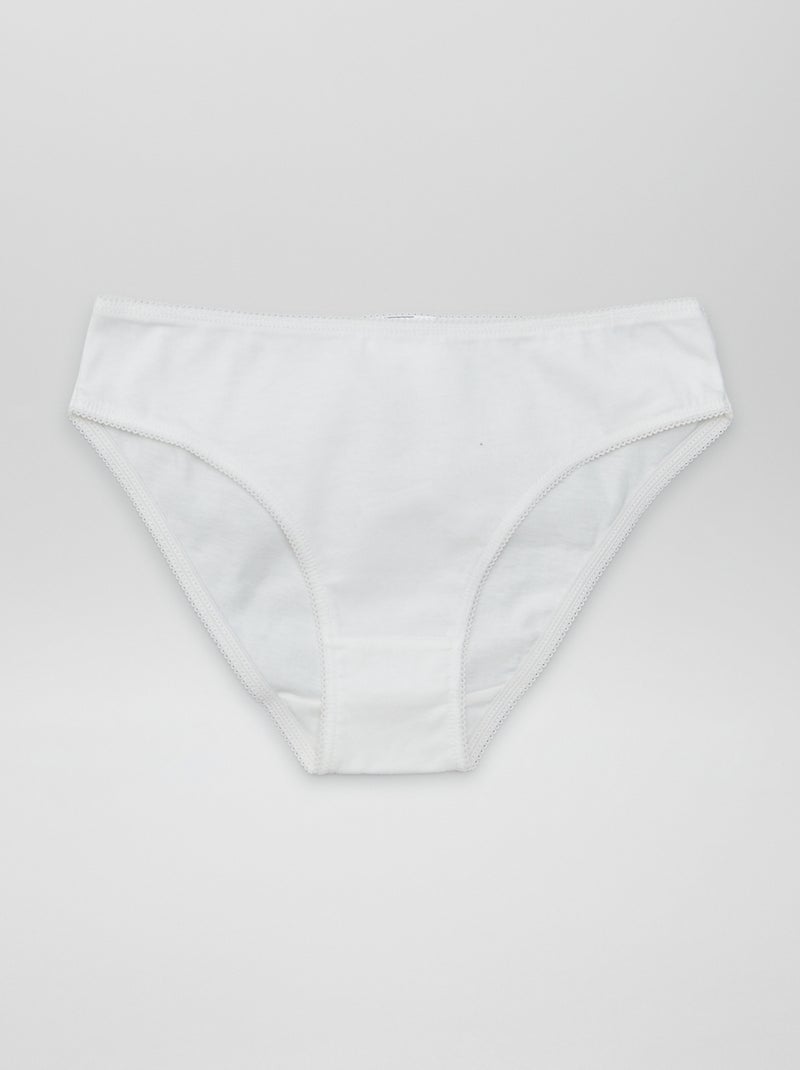 Set met 7 effen onderbroekjes BLAUW - Kiabi