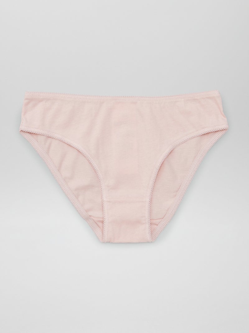 Set met 7 effen onderbroekjes BLAUW - Kiabi