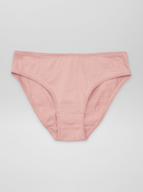 Set met 7 effen onderbroekjes - Kiabi