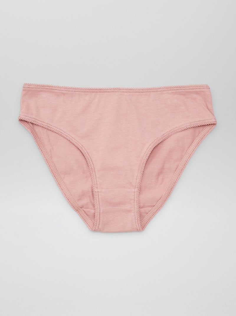 Set met 7 effen onderbroekjes BLAUW - Kiabi