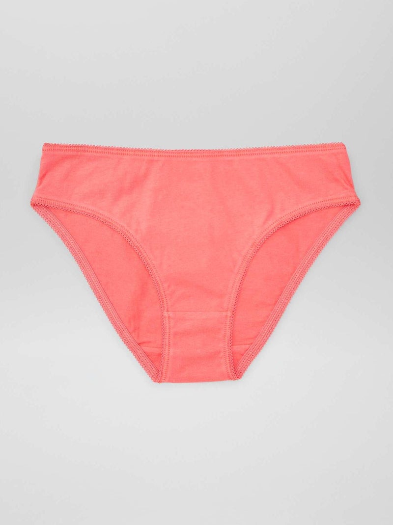 Set met 7 effen onderbroekjes ROSE - Kiabi