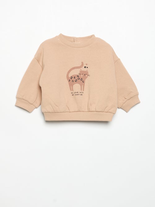 Set met bedrukte sweater + legging - Kiabi