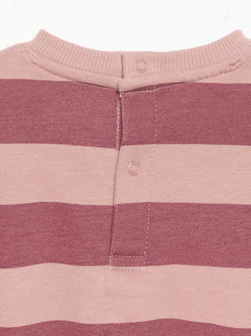 Set met bedrukte sweater + legging Paars - Kiabi