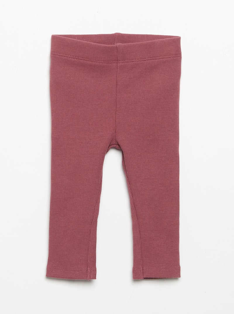 Set met bedrukte sweater + legging Paars - Kiabi