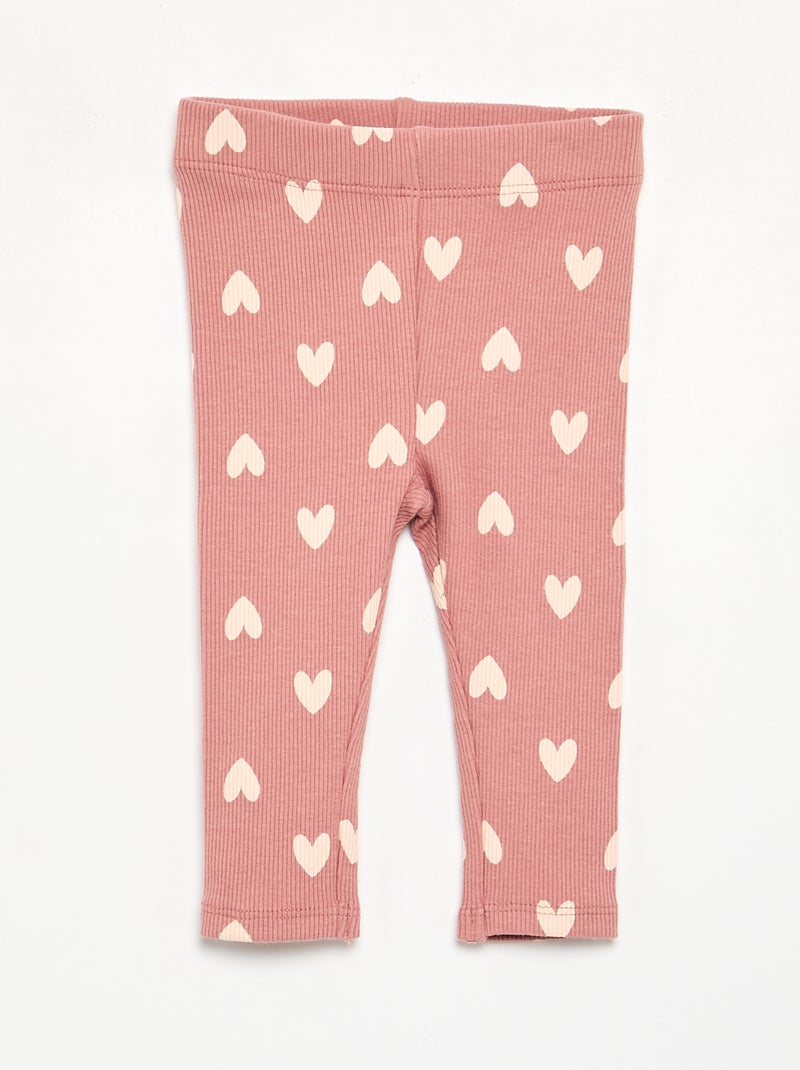 Set met bedrukte sweater + legging Rose - Kiabi