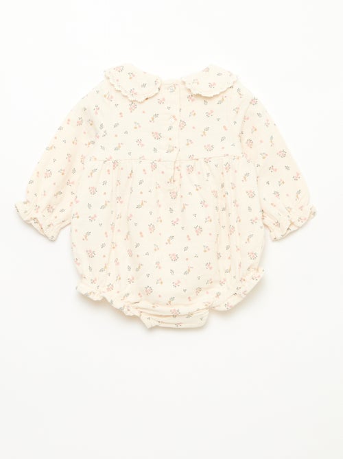 Set met bloemige romper en maillot - Kiabi