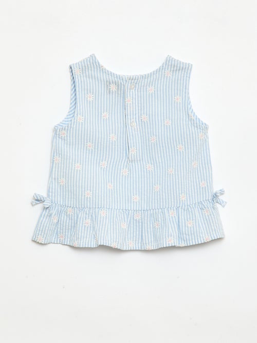 Set met blouse en short met vichyprint - 2-delig - Kiabi