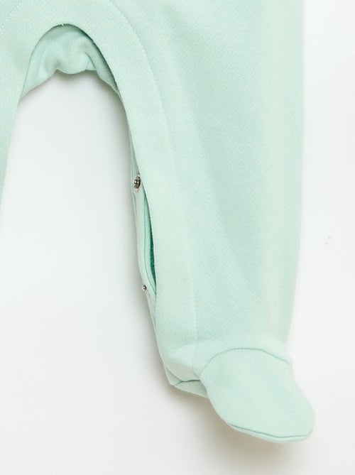 Set met body met lange mouwen + tuinbroek met voetjes - Kiabi