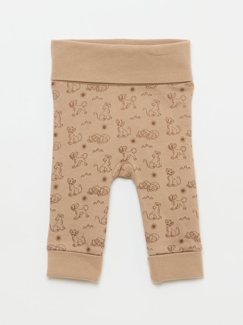 Set met broek, body en muts 'Simba' - 3-delig Biege - Kiabi