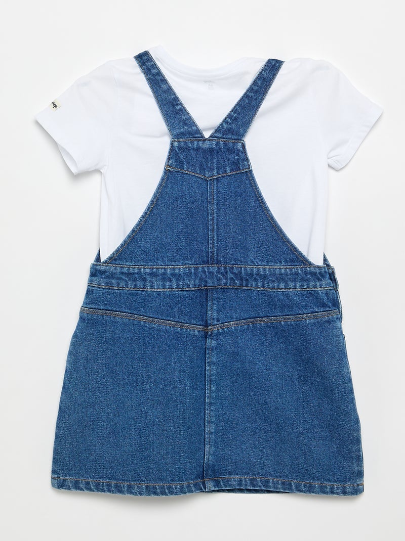 Set met denim jurk + T-shirt 'Minnie' Blauw - Kiabi