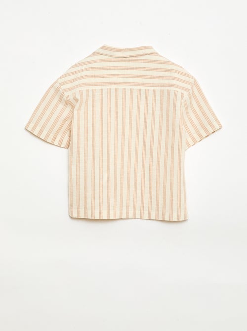 Set met gestreept overhemd en short - Kiabi