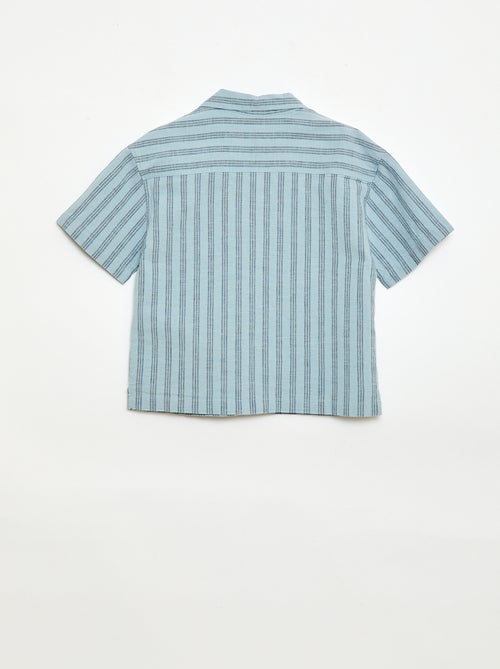 Set met gestreept overhemd en short - Kiabi
