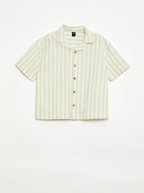 Set met gestreept overhemd en short - Kiabi