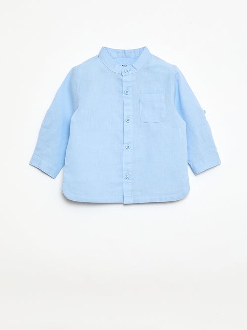 Set met hemd en broek van gemengd linnen - 2-delig - Kiabi