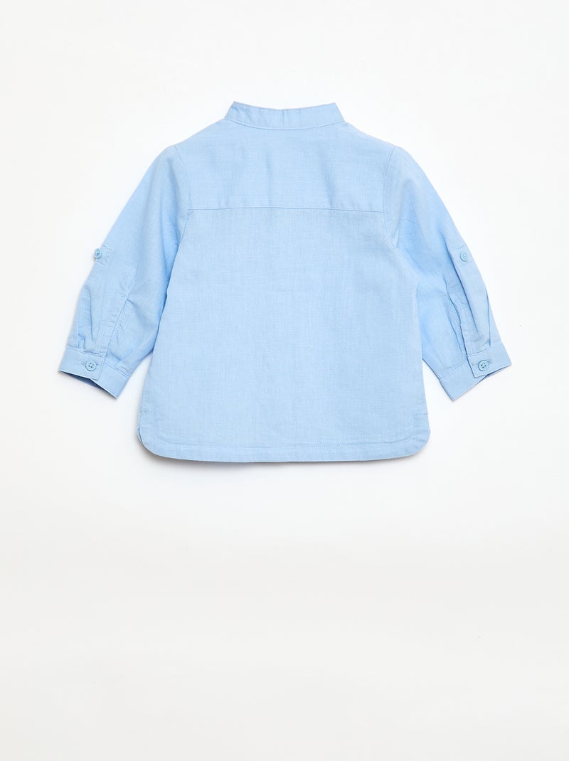 Set met hemd en broek van gemengd linnen - 2-delig Biege - Kiabi