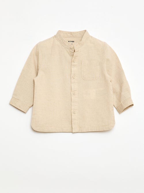 Set met hemd en broek van gemengd linnen - 2-delig - Kiabi