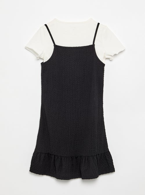 Set met jurk met spaghettibandjes en T-shirt - 2-delig - Kiabi