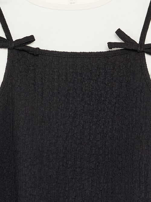 Set met jurk met spaghettibandjes en T-shirt - 2-delig - Kiabi