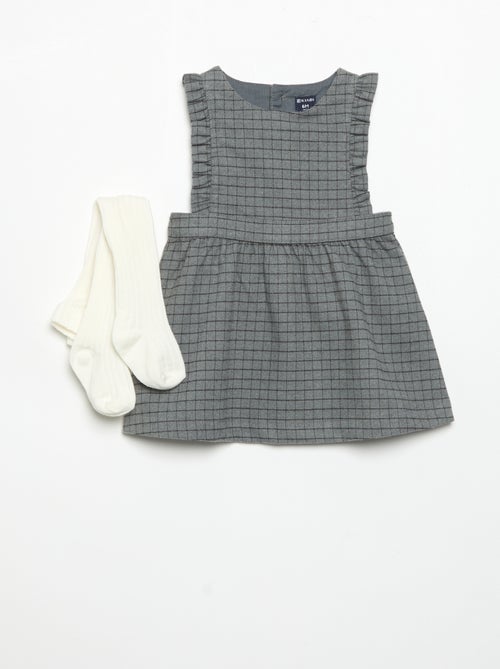 Set met mouwloze jurk en panty - Kiabi