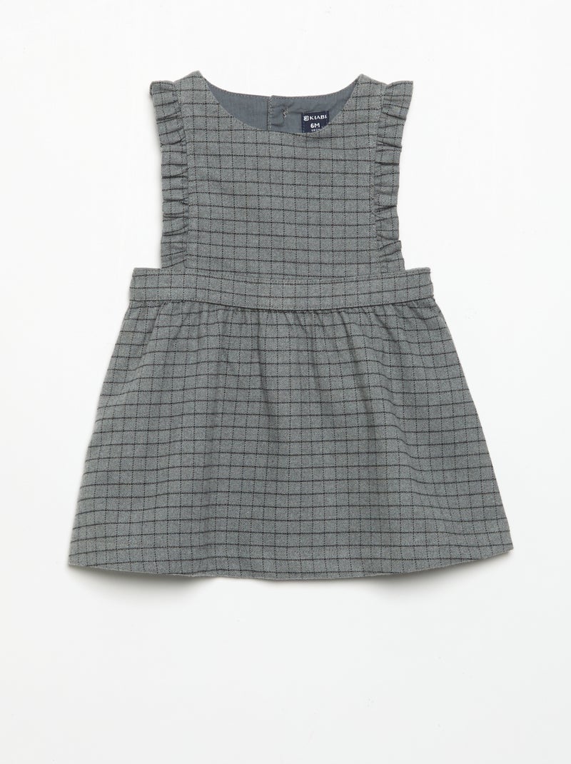 Set met mouwloze jurk en panty Grijs - Kiabi