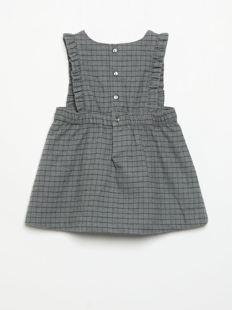 Set met mouwloze jurk en panty Grijs - Kiabi