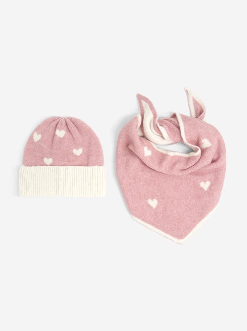 Set met muts en driehoekige sjaal - Kiabi