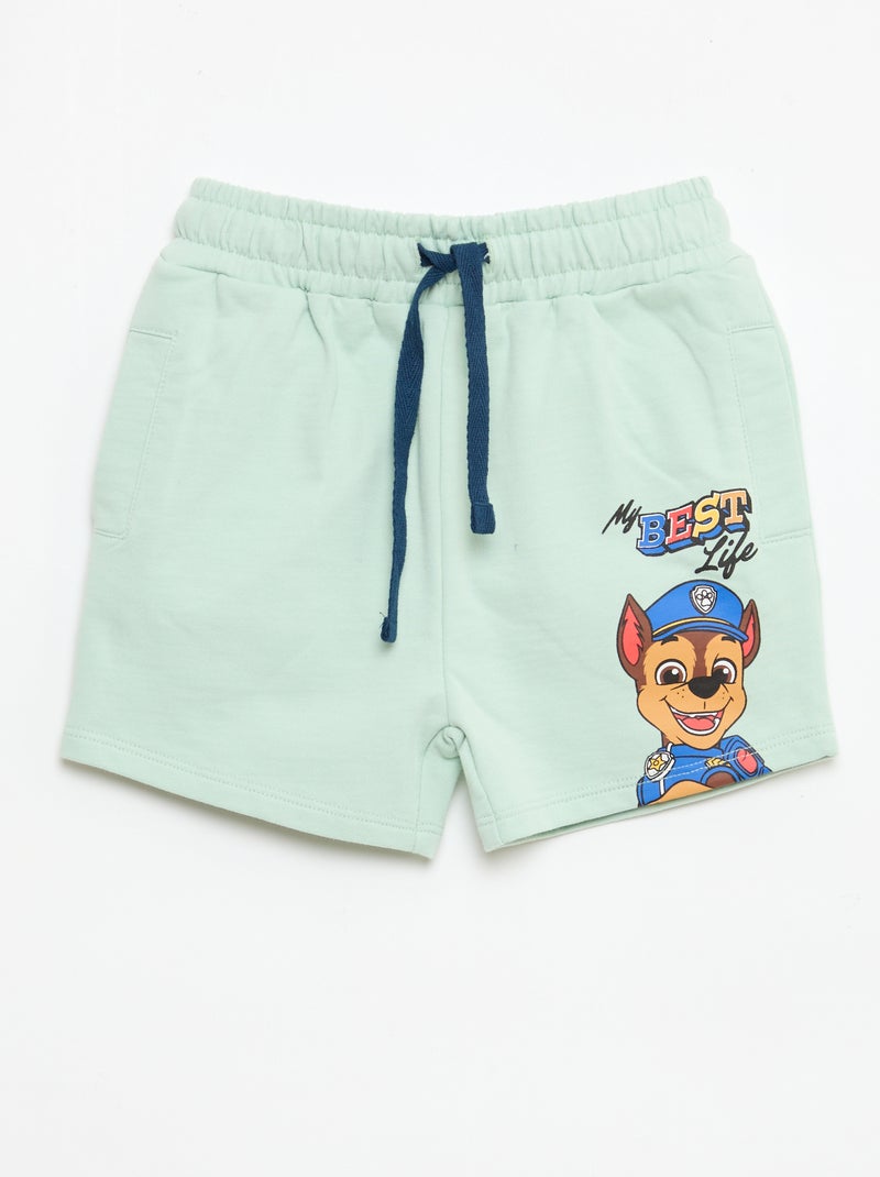 Set met 'Pat Patrouille' print: top + katoenen bermuda Blauw - Kiabi